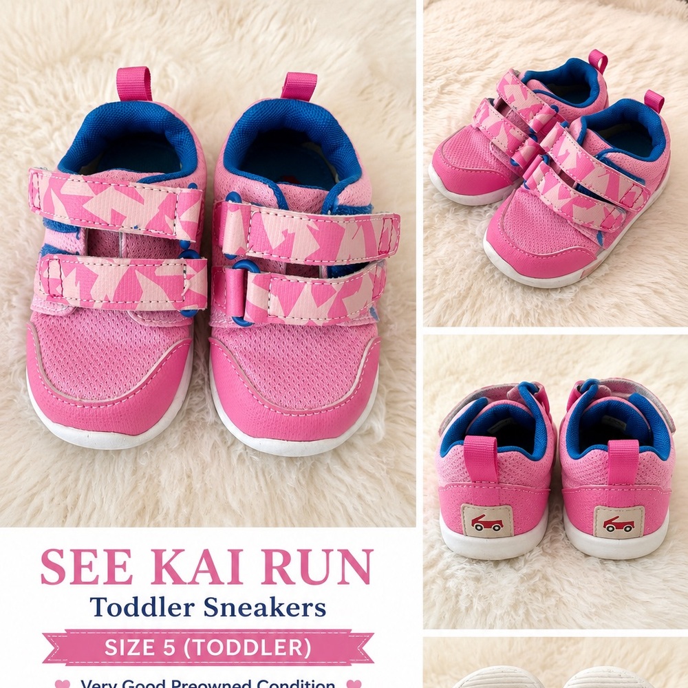 See Kai Run Toddler Sneakers Size 5 Pink Athletic Shoes